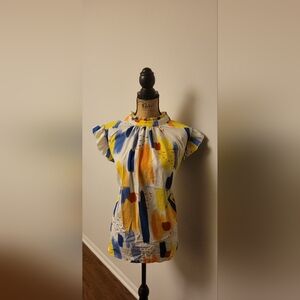 Ruffle Sleeve Blouse